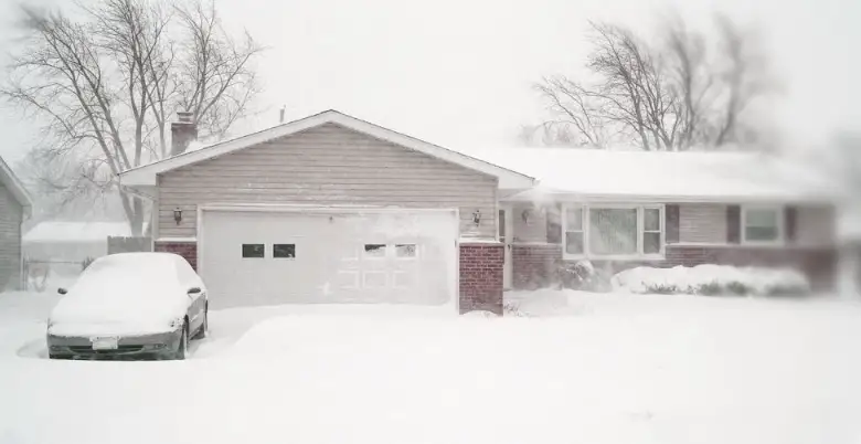 Winter garage door