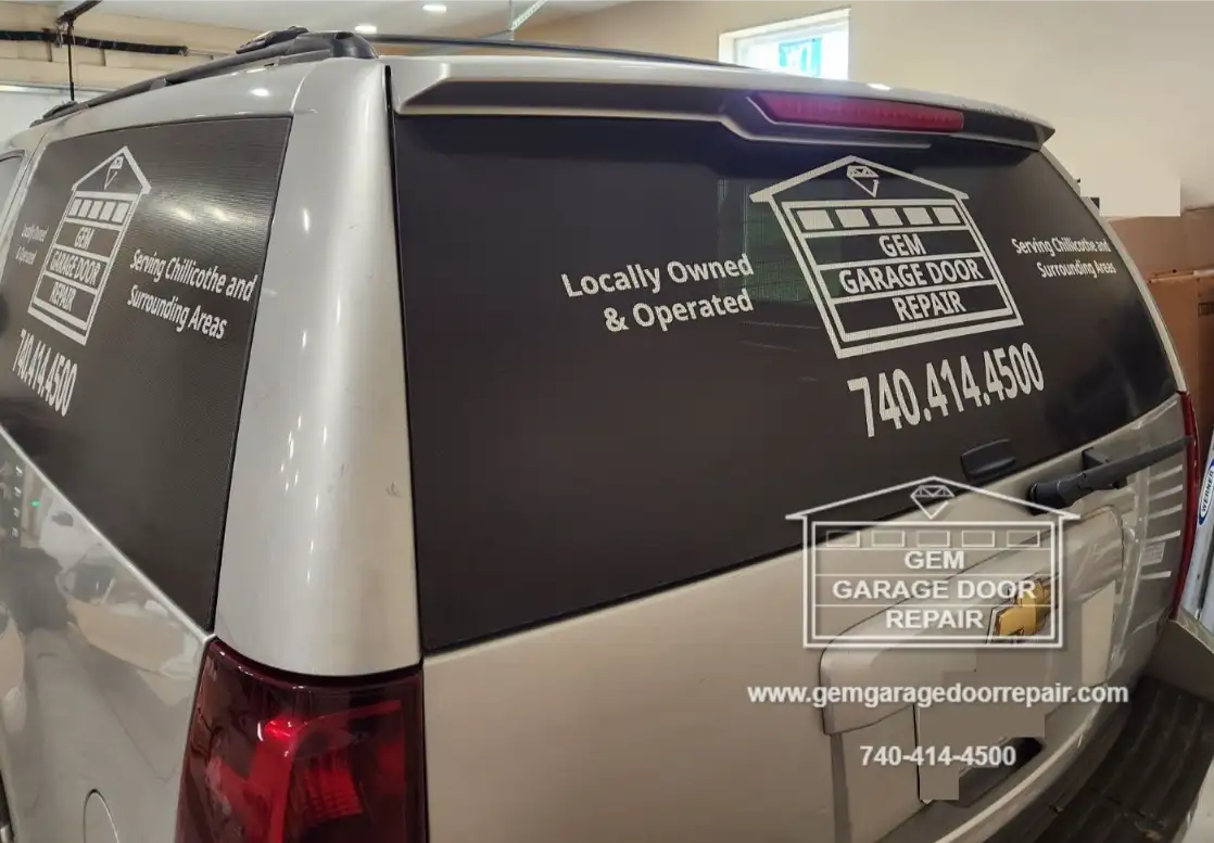 Checking Out the New Graphics on the Work Truck