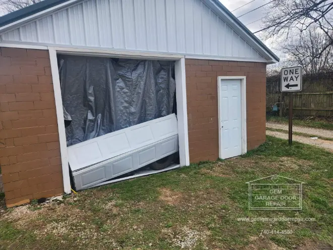 Extensive Garage Door Damage Assessment in Chillicothe, OH