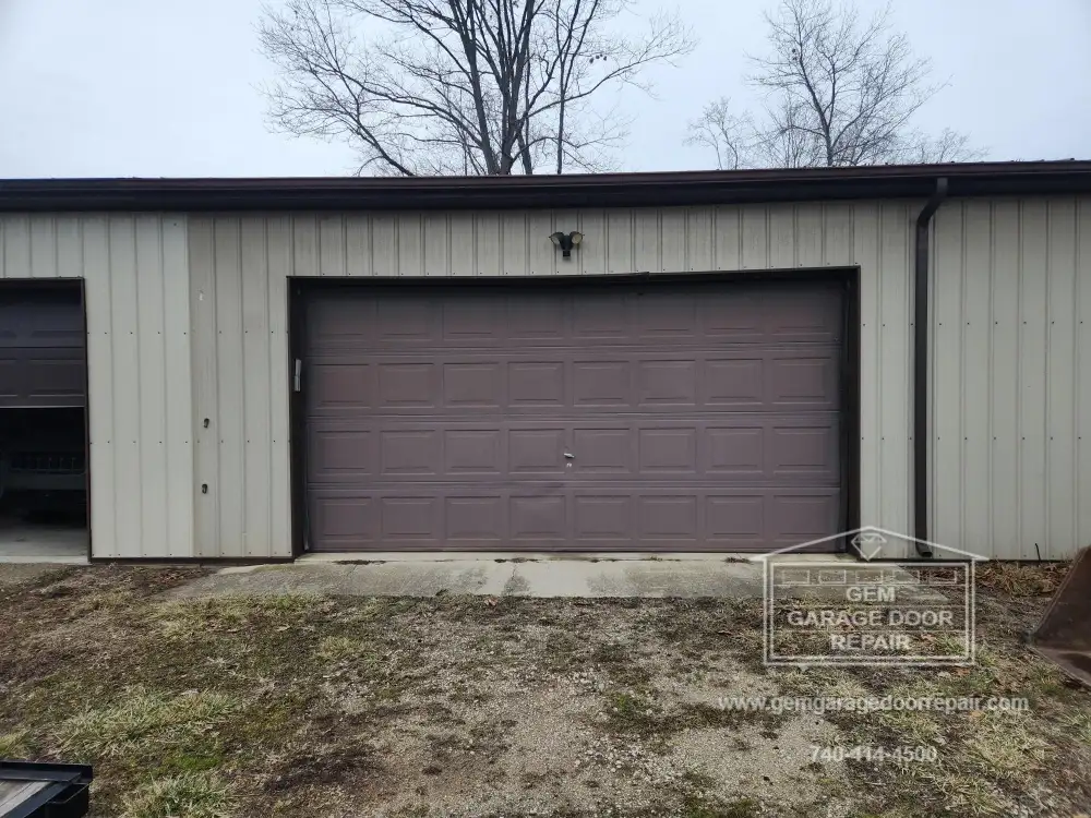 Outbuilding Upgrade: Brown Door with Windows (Photo 1)