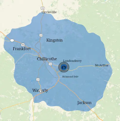 GEM Garage Door Repair service area map